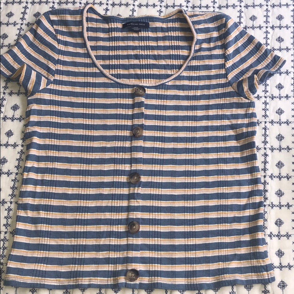 American eagle strip shirt !!NEVER WORN!!